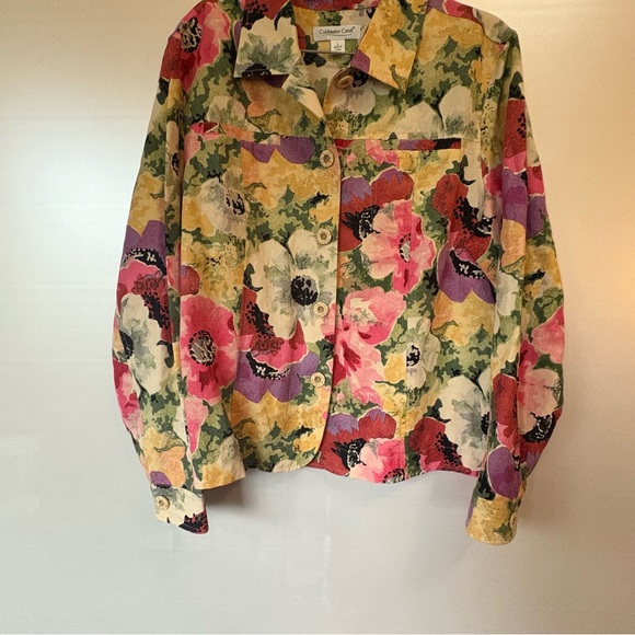 Coldwater Creek Multicolor Floral Jacket - Picture 2 of 9